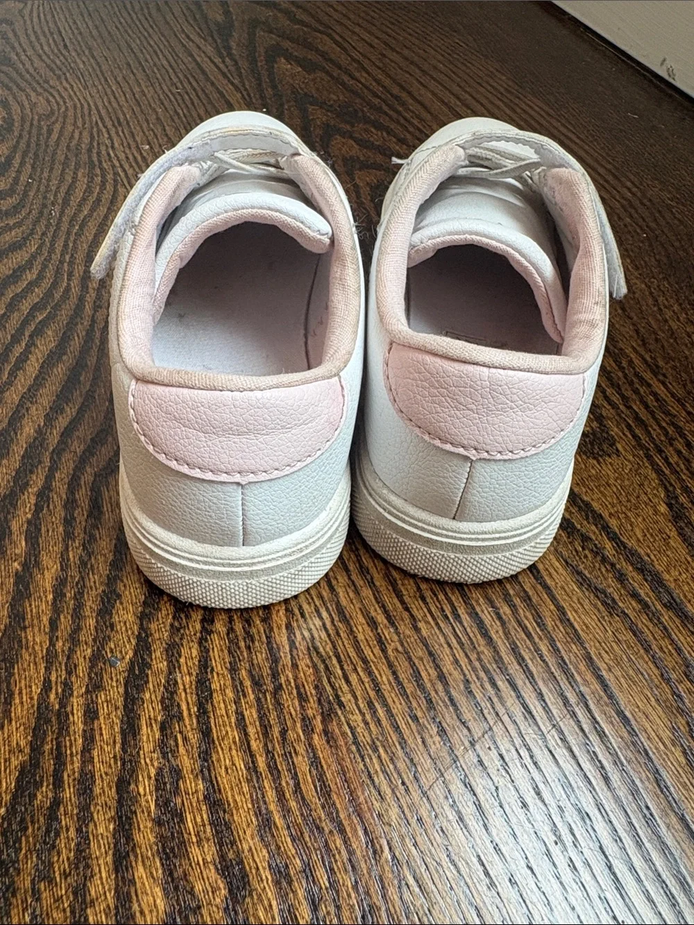 Polo by Ralph Lauren White Kids Sneakers with Light Pink Lining
